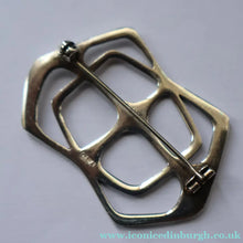 Load image into Gallery viewer, RARE 1960s OLA GORIE Scottish Silver Abstract / Geometric Brooch. Early O.LA Mark
