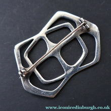 Load image into Gallery viewer, RARE 1960s OLA GORIE Scottish Silver Abstract / Geometric Brooch. Early O.LA Mark
