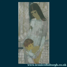 Load image into Gallery viewer, 1960s Original ANDRE PLISSON (1929 - 2016) Colour Lithograph. Pencil Signed &amp; Dated. Woman and Child
