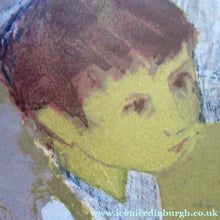 Load image into Gallery viewer, Mid Century Modern Art. Pencil Signed Colour Lithograph. Woman and Child Signed and dated 1963
