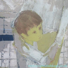 Load image into Gallery viewer, Mid Century Modern Art. Pencil Signed Colour Lithograph. Woman and Child Signed and dated 1963
