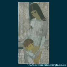 Load image into Gallery viewer, 1960s Original ANDRE PLISSON (1929 - 2016) Colour Lithograph. Pencil Signed &amp; Dated. Woman and Child
