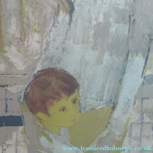 Load image into Gallery viewer, Mid Century Modern Art. Pencil Signed Colour Lithograph. Woman and Child Signed and dated 1963
