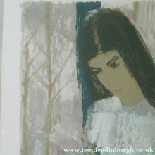 Load image into Gallery viewer, Mid Century Modern Art. Pencil Signed Colour Lithograph. Woman and Child Signed and dated 1963
