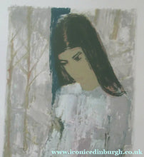 Load image into Gallery viewer, Mid Century Modern Art. Pencil Signed Colour Lithograph. Woman and Child Signed and dated 1963
