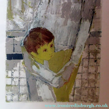 Load image into Gallery viewer, Mid Century Modern Art. Pencil Signed Colour Lithograph. Woman and Child Signed and dated 1963
