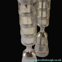 Load image into Gallery viewer, 1960s Pair of Dansk Silver Plate Candlesticks:  LUNA DESIGN by Jens Quistgaard
