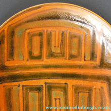 Load image into Gallery viewer, 1960s POOLE Shallow Dish or Bowl. Fantastic Abstract Design with Studio Pottery Stamp on Base
