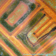Load image into Gallery viewer, 1960s POOLE Shallow Dish or Bowl. Fantastic Abstract Design with Studio Pottery Stamp on Base
