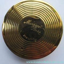 Load image into Gallery viewer, 1960s Gold Tone Margaret Rose Face Powder Compact with Mock Cameo
