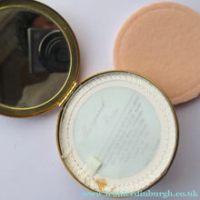 Load image into Gallery viewer, 1960s Gold Tone Margaret Rose Face Powder Compact with Mock Cameo
