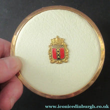 Load image into Gallery viewer, Vintage Face Powder Compact with Amsterdam City Crest

