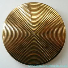 Load image into Gallery viewer, Vintage 1960s POWDER COMPACT with Pink and Rose Tipped Petals. Gold-Tone Background
