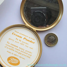 Load image into Gallery viewer, Vintage Powder Compact Boots the Chemist Pale Pink Roses
