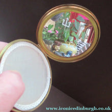 Load image into Gallery viewer, Vintage 1960s Red Tartan Pattern Face Powder Compact
