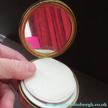 Load image into Gallery viewer, Vintage 1960s Red Tartan Pattern Face Powder Compact
