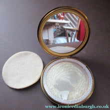 Load image into Gallery viewer, Vintage 1960s Red Tartan Pattern Face Powder Compact
