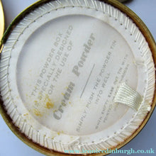 Load image into Gallery viewer, 1960s Powder Compact with Incised Gold Abstract Ring Pattern 
