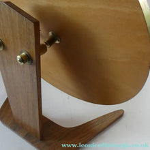 Load image into Gallery viewer, LARGE Rare 1960s Vintage G-Plan Style Desktop Teak Swivel Vanity Mirror

