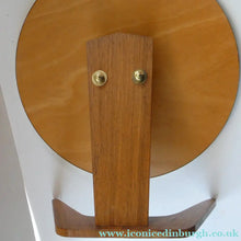 Load image into Gallery viewer, LARGE Rare 1960s Vintage G-Plan Style Desktop Teak Swivel Vanity Mirror
