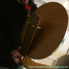 Load image into Gallery viewer, LARGE Rare 1960s Vintage G-Plan Style Desktop Teak Swivel Vanity Mirror
