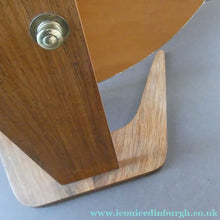 Load image into Gallery viewer, LARGE Rare 1960s Vintage G-Plan Style Desktop Teak Swivel Vanity Mirror
