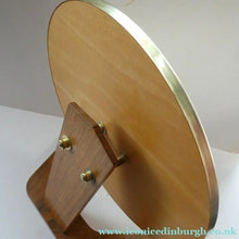 Load image into Gallery viewer, LARGE Rare 1960s Vintage G-Plan Style Desktop Teak Swivel Vanity Mirror

