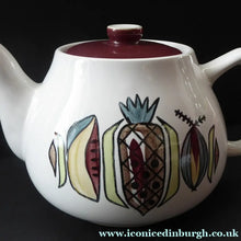 Load image into Gallery viewer, 1960s Langley Jamaica Pattern Teapot Tropical Fruits
