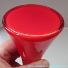 Load image into Gallery viewer, 1960s CARNABY Glass Vase. Designed by Per Lutken for Holmegaard Glass
