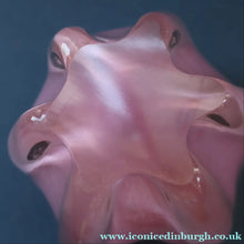 Load image into Gallery viewer, Vintage 1960s Rose Pink Chunky JAPANESE GLASS Vase by Hineri Iwatsu, Japan
