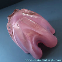 Load image into Gallery viewer, Vintage 1960s Rose Pink Chunky JAPANESE GLASS Vase by Hineri Iwatsu, Japan
