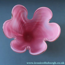 Load image into Gallery viewer, Vintage 1960s Rose Pink Chunky JAPANESE GLASS Vase by Hineri Iwatsu, Japan
