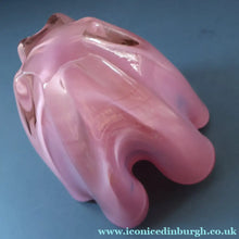 Load image into Gallery viewer, Vintage 1960s Rose Pink Chunky JAPANESE GLASS Vase by Hineri Iwatsu, Japan
