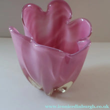 Load image into Gallery viewer, Vintage 1960s Rose Pink Chunky JAPANESE GLASS Vase by Hineri Iwatsu, Japan
