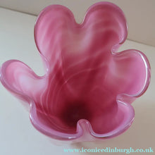 Load image into Gallery viewer, Vintage 1960s Rose Pink Chunky JAPANESE GLASS Vase by Hineri Iwatsu, Japan
