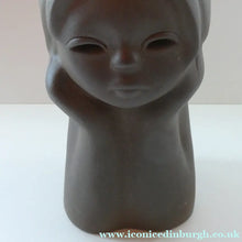 Load image into Gallery viewer, Vintage RUSSIAN 1960s Pottery Figurine of the Head of a Little Girl. With Tekt Pottery Label Inside TEKT
