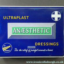 Load image into Gallery viewer, Vintage 1960s SCOTTISH First Aid Kit in a Tin (with some vintage contents). Wallace, Cameron &amp; Co Ltd (Glasgow)

