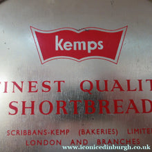 Load image into Gallery viewer, 1960s Vintage Kemps Scottish Shorbread Tin with Black Watch Regiment Leacing Edinurgh Castle
