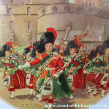Load image into Gallery viewer, 1960s Vintage Kemps Scottish Shorbread Tin with Black Watch Regiment Leacing Edinurgh Castle
