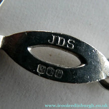Load image into Gallery viewer, Vintage 1960s Scottish Silver Necklace. With Edinburgh Hallmark 1967
