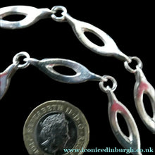 Load image into Gallery viewer, Vintage 1960s Scottish Silver Necklace. With Edinburgh Hallmark 1967
