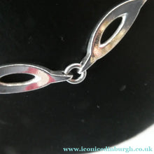 Load image into Gallery viewer, Vintage 1960s Scottish Silver Necklace. With Edinburgh Hallmark 1967
