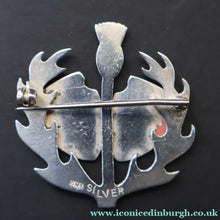 Load image into Gallery viewer, SCOTTISH SILVER. Rare Orkney Vintage Designer Silver "Comedy and Tradegy" Brooch.  Maker's Mark: GMS
