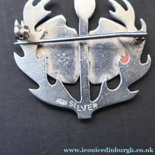 Load image into Gallery viewer, SCOTTISH SILVER. Rare Orkney Vintage Designer Silver "Comedy and Tradegy" Brooch.  Maker's Mark: GMS
