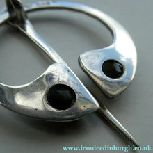 Load image into Gallery viewer,  Scottish Silver Penannular Brooch or Clock Pin. Designed by Robert Allison. Edinburgh Hallmark 1961
