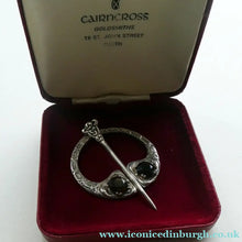 Load image into Gallery viewer,  Scottish Silver Penannular Brooch or Clock Pin. Designed by Robert Allison. Edinburgh Hallmark 1961
