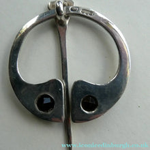 Load image into Gallery viewer,  Scottish Silver Penannular Brooch or Clock Pin. Designed by Robert Allison. Edinburgh Hallmark 1961
