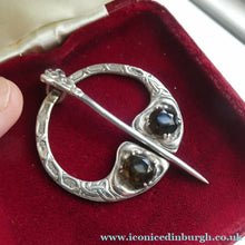 Load image into Gallery viewer,  Scottish Silver Penannular Brooch or Clock Pin. Designed by Robert Allison. Edinburgh Hallmark 1961
