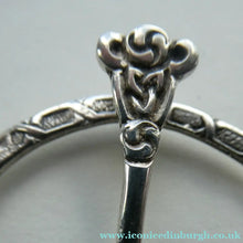 Load image into Gallery viewer,  Scottish Silver Penannular Brooch or Clock Pin. Designed by Robert Allison. Edinburgh Hallmark 1961
