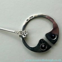 Load image into Gallery viewer,  Scottish Silver Penannular Brooch or Clock Pin. Designed by Robert Allison. Edinburgh Hallmark 1961
